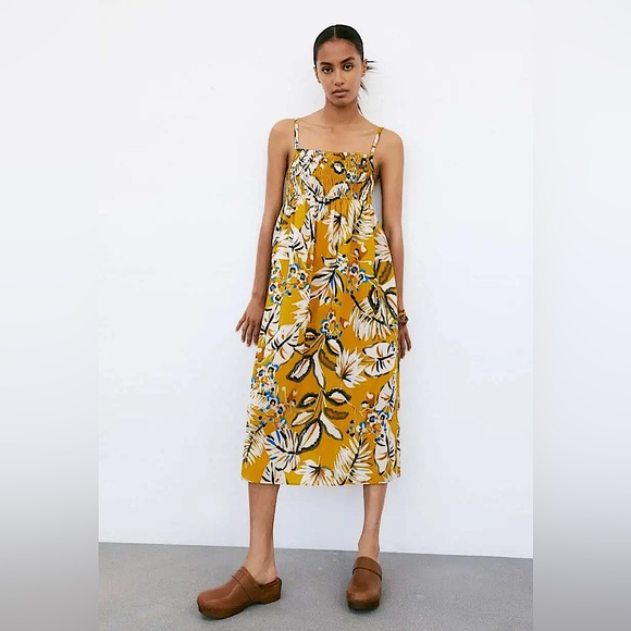 Zara Dresses & Skirts - NWT Zara floral smocked sundress. Size XS.